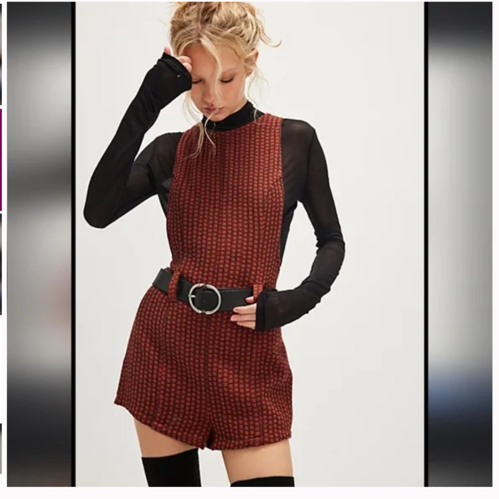 Free People Mod Mini Romper size 10 - Picture 2 of 9
